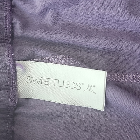 Sweetlegs Purple Legging crops - Picture 3 of 5